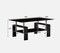 Modern Furniture 2-Layer Coffee Table Side End Table Rectangular Tempered Glass